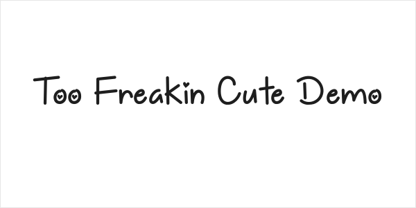 Too Freakin Cute Demo Logo