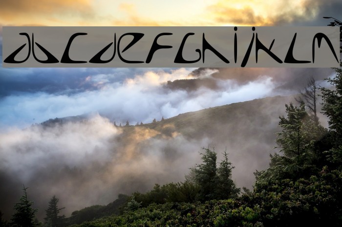 Too Late Font examples