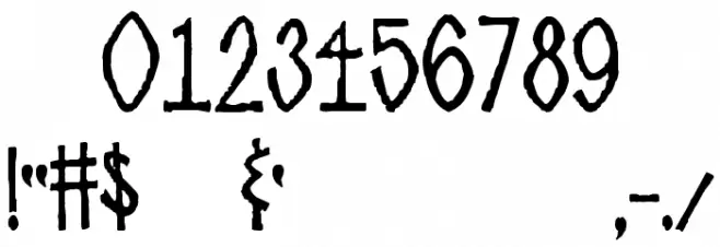 Too Many Secrets خط محارف أخرى