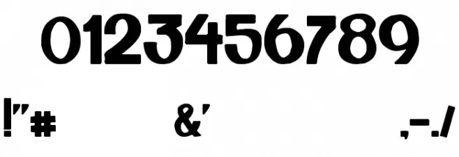 Too Much Paper! Font OTHER CHARS