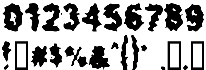 Too Much too Drink Font OTHER CHARS