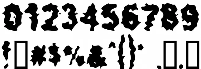 Too Much too Drink Font OTHER CHARS