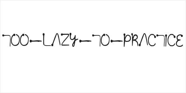 Too lazy to practice Logo