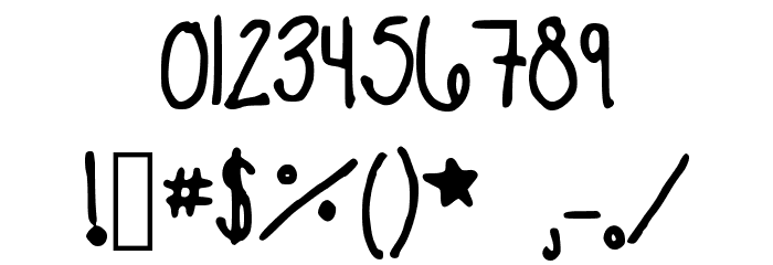 TooCrowded Font OTHER CHARS