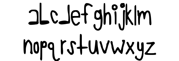 TooCrowded Font LOWERCASE