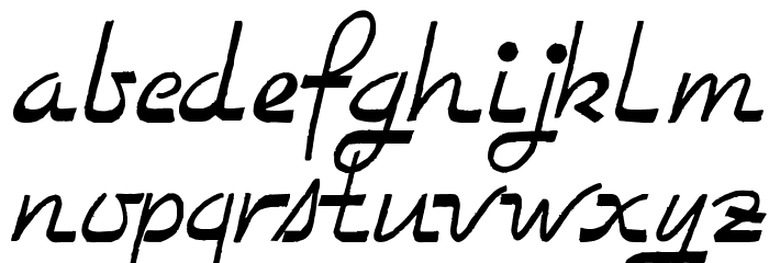 TooGoodToBeTrue Font LOWERCASE