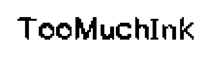 TooMuchInk  font caratteri gratis