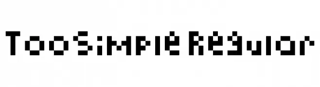 TooSimple Regular  नि: शुल्क फ़ॉन्ट्स डाउनलोड
