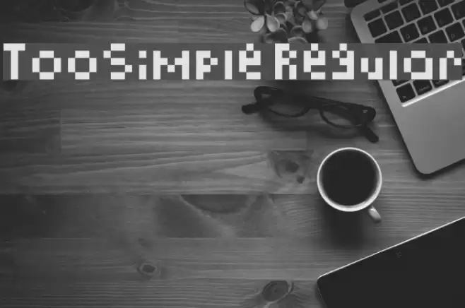 TooSimple Regular Font examples
