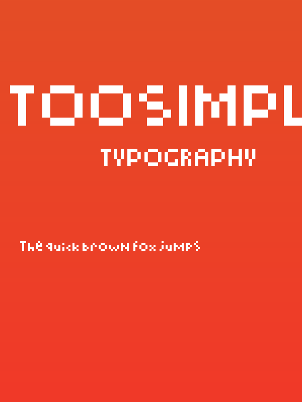 TooSimple Regular Poster