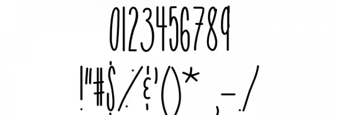 TooTight Font OTHER CHARS