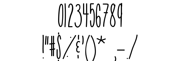 TooTight Font OTHER CHARS