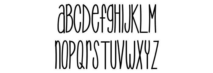TooTight Font LOWERCASE