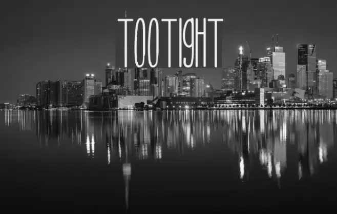 TooTight Font examples