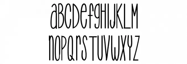 TooTight Font LOWERCASE