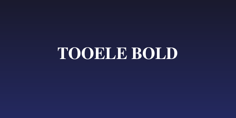 Tooele Bold Social Header