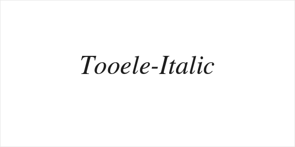 Tooele-Italic Logo