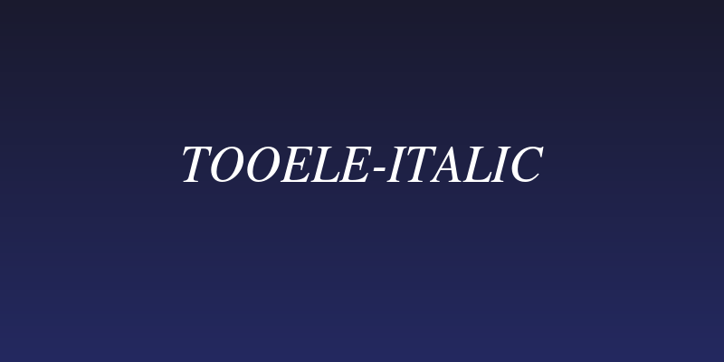 Tooele-Italic Social Header