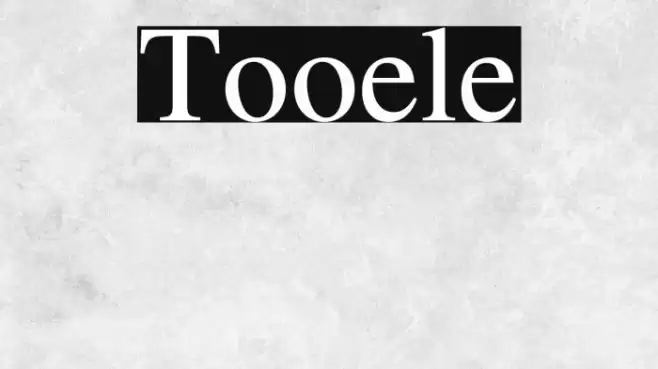 Tooele Font examples