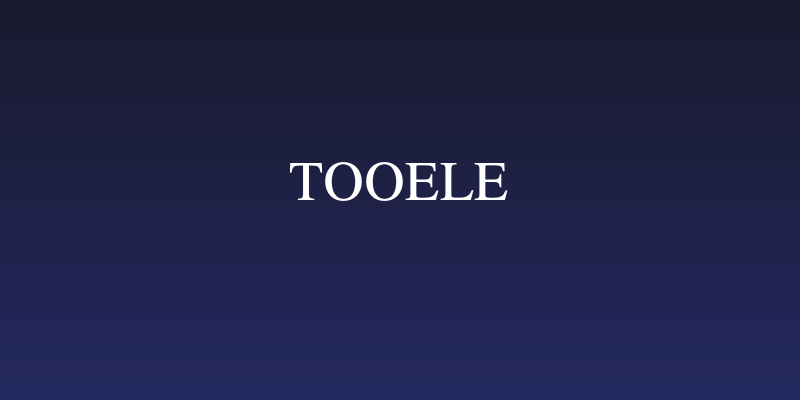 Tooele Social Header