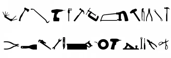 Tool Schriftart Groß