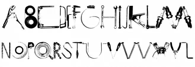 ToolBox Font Litere mari