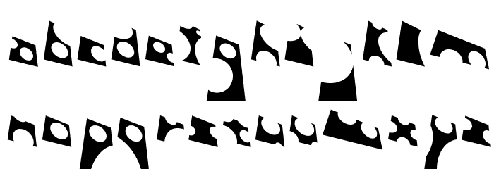 Toolego-FreeFlight Font LOWERCASE
