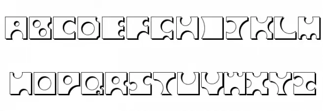 Toolego-Shadow Font Litere mari