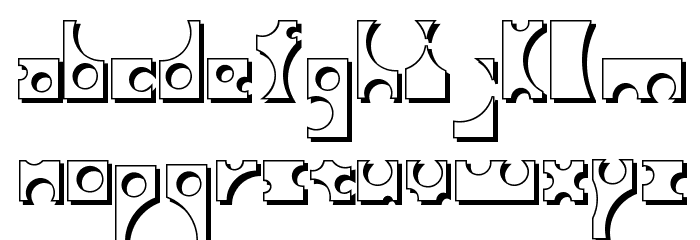 Toolego-Shadow Font Litere mici