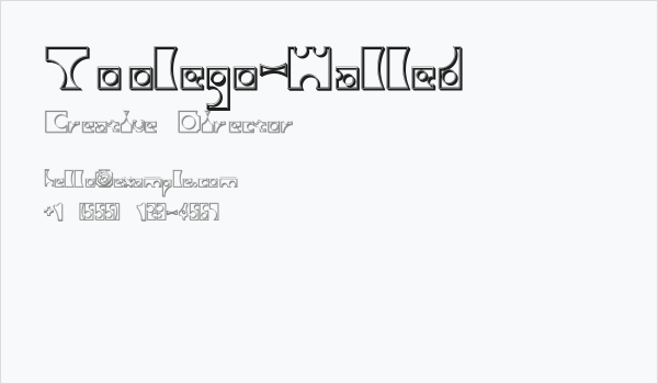 Toolego-Walled Business Card