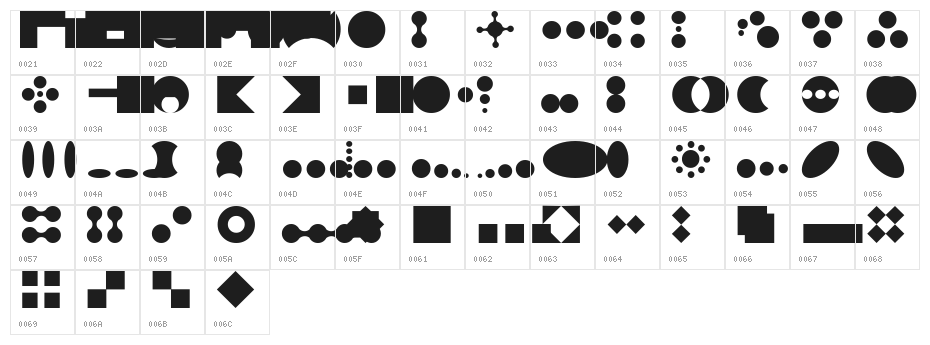 ToolegoSpace Character Map