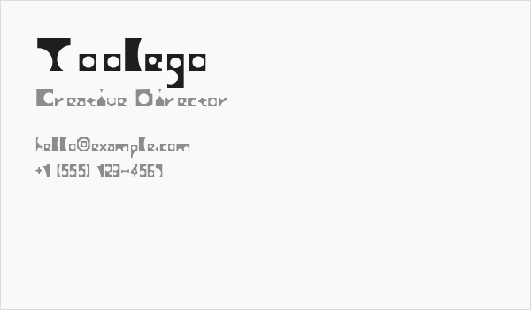 Toolego Business Card
