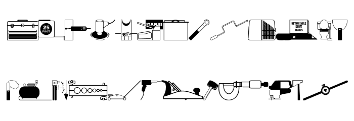Tools Rule! JL Font LOWERCASE