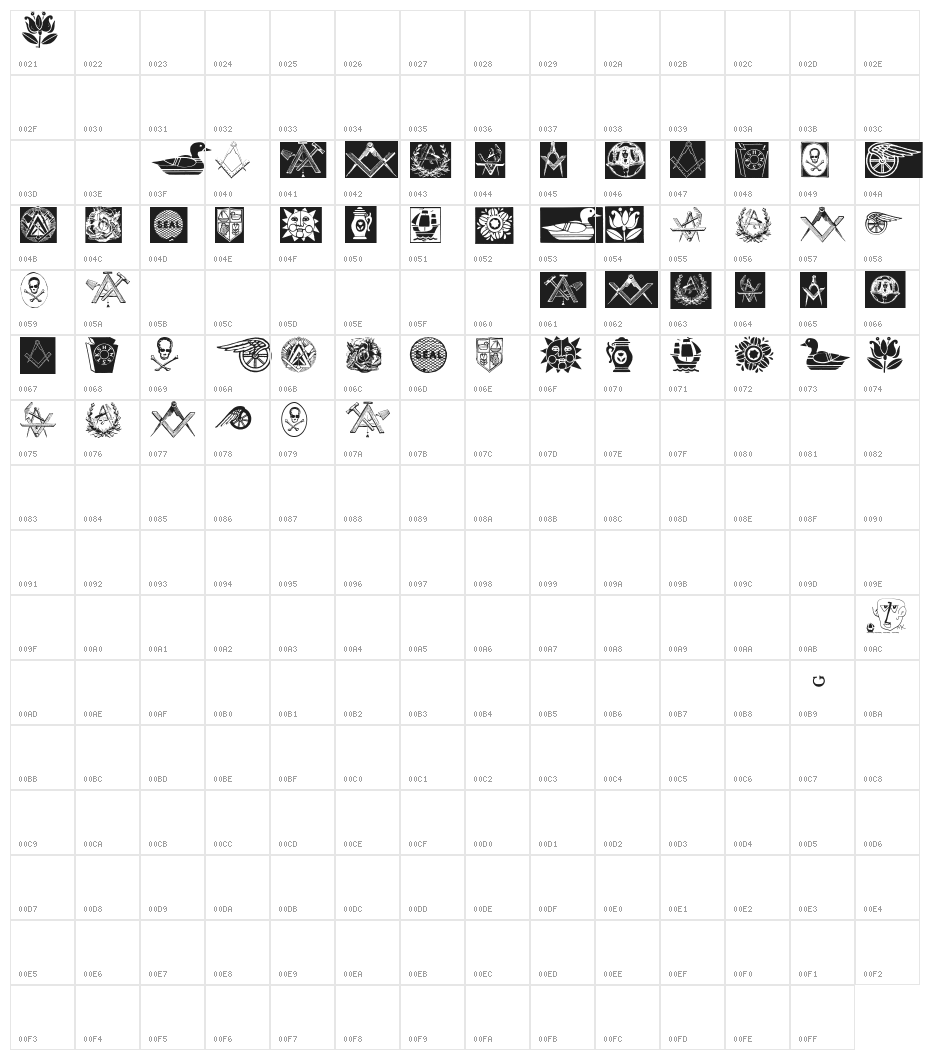 ToolsSymbols Character Map