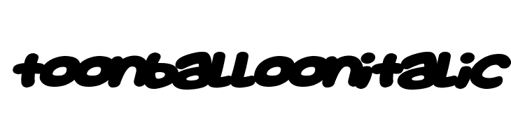 Toon Balloon Italic Fuentes