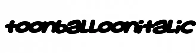 Toon Balloon Italic  Fuentes Gratis Descargar