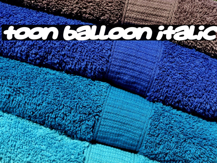 Toon Balloon Italic フォント examples