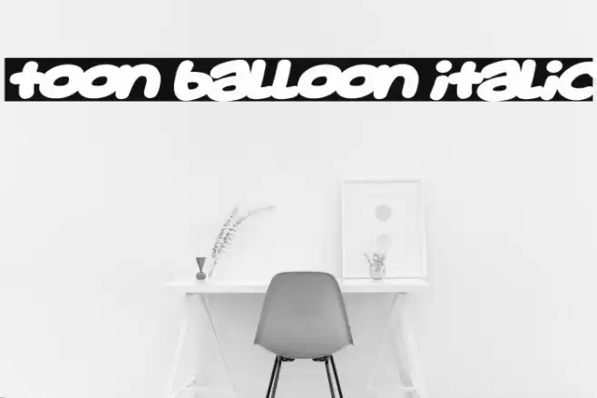 Toon Balloon Italic フォント examples