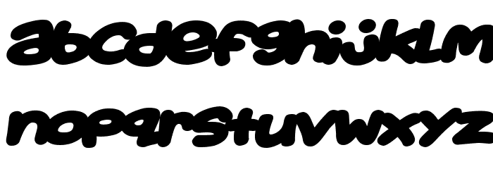 Toon Balloon Italic フォント 小文字
