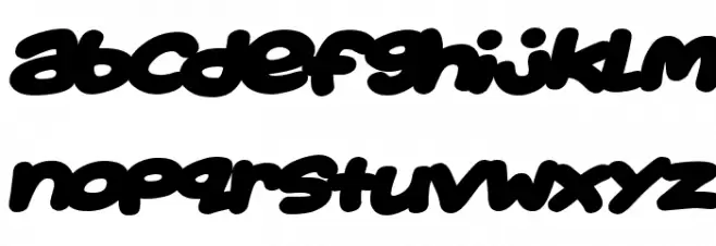 Toon Balloon Italic フォント 小文字