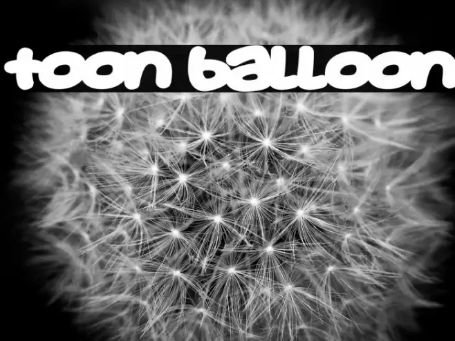 Toon Balloon Font examples