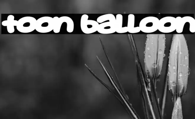 Toon Balloon Font examples