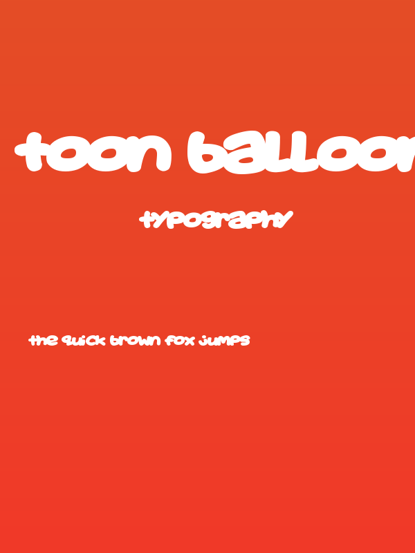 Toon Balloon Poster