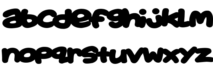 Toon Balloon Font LOWERCASE