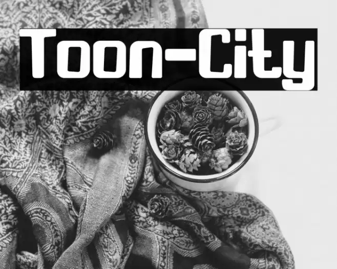 Toon-City Font examples