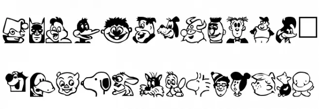 Toon Plain Шрифта ВЕРХНИЙ