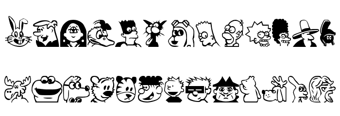 Toon Plain Font LOWERCASE