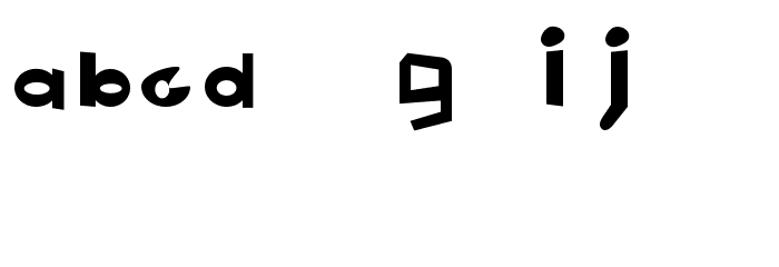 Toon-Time Narrow Font LOWERCASE
