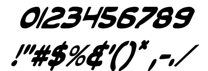 Toon Town Industrial Cond Ital Font OTHER CHARS