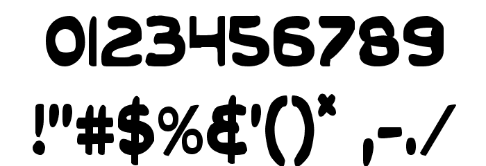 Toon Town Industrial Cond Font OTHER CHARS